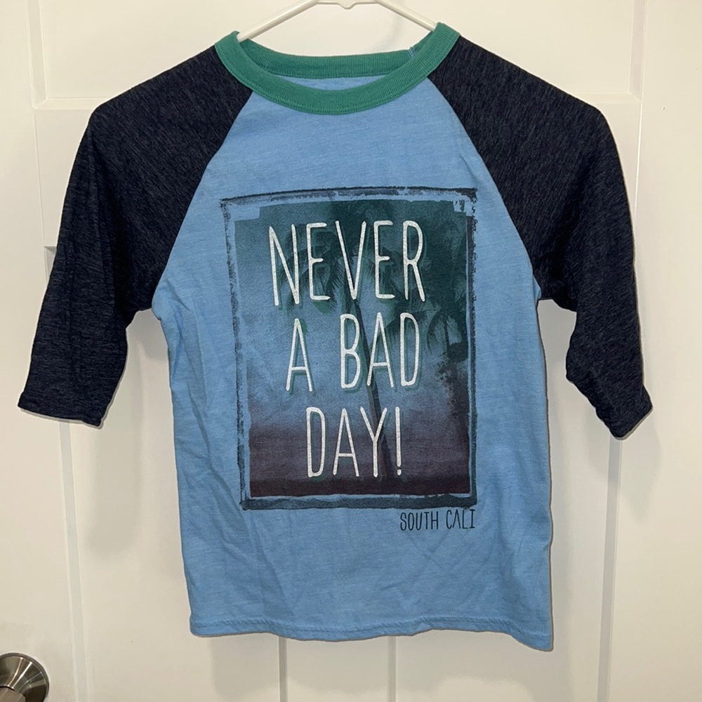 Boys Cherokee 3/4 sleeve tshirt size S 6/7